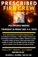 Healthy Forest Alliance On-call Crew - Volcanoville Prescribed Burn